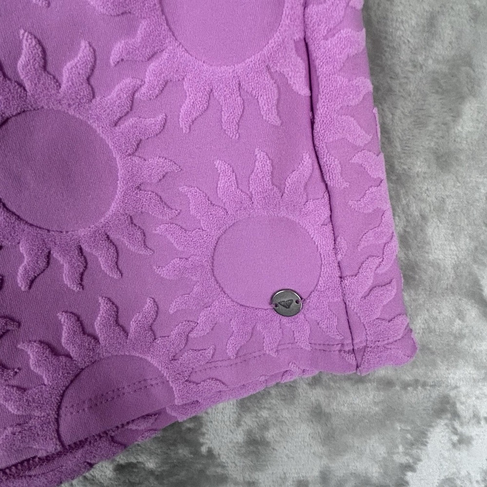 Roxy NEW LARGE Strapless Terry Large Romper Pink Lilac Beach Cover Up One Piece - Picture 3 of 16